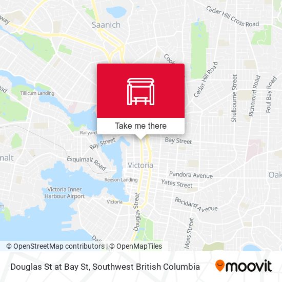 Douglas St at Bay St map