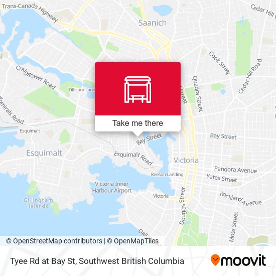 Tyee Rd at Bay St map
