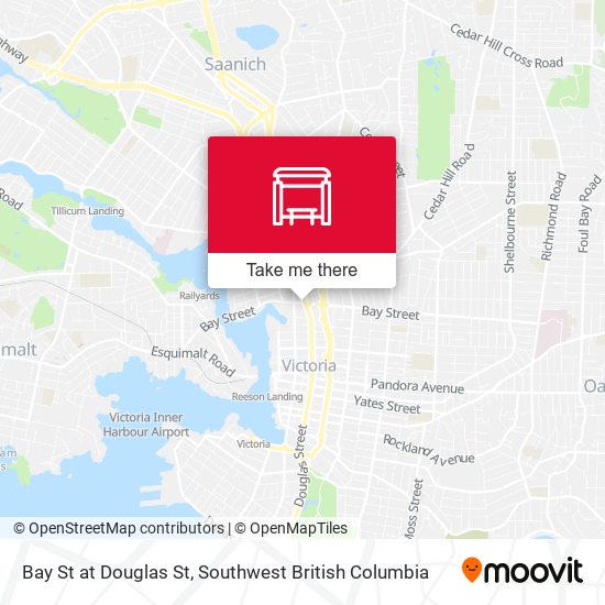 Bay St at Douglas St map