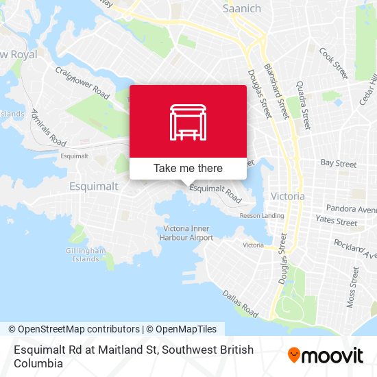 Esquimalt Rd at Maitland St map