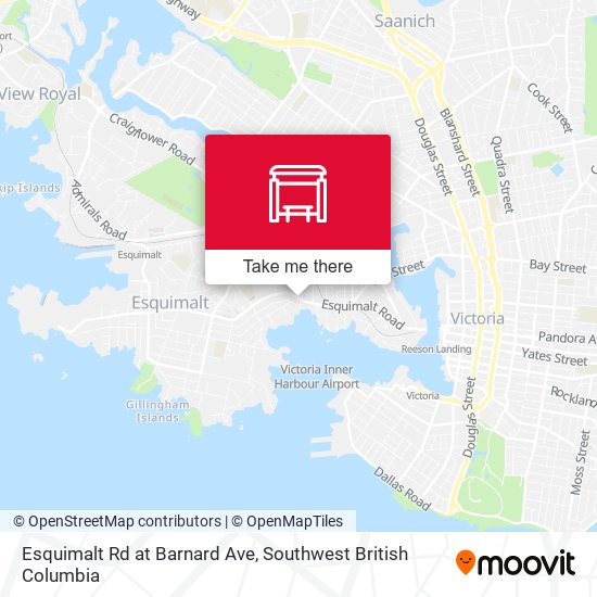 Esquimalt Rd at Barnard Ave map