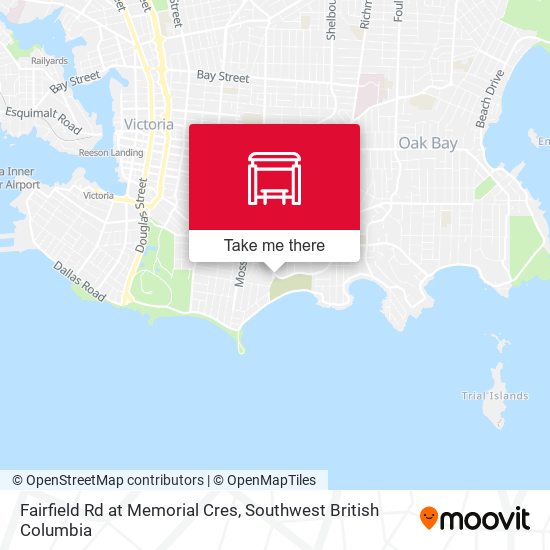 Fairfield Rd at Memorial Cres map