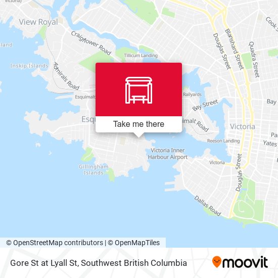 Gore St at Lyall St map