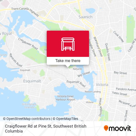 Craigflower Rd at Pine St plan