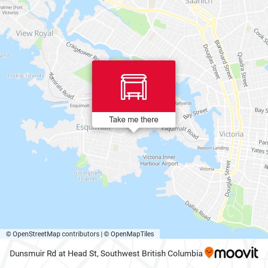 Dunsmuir Rd at Head St map