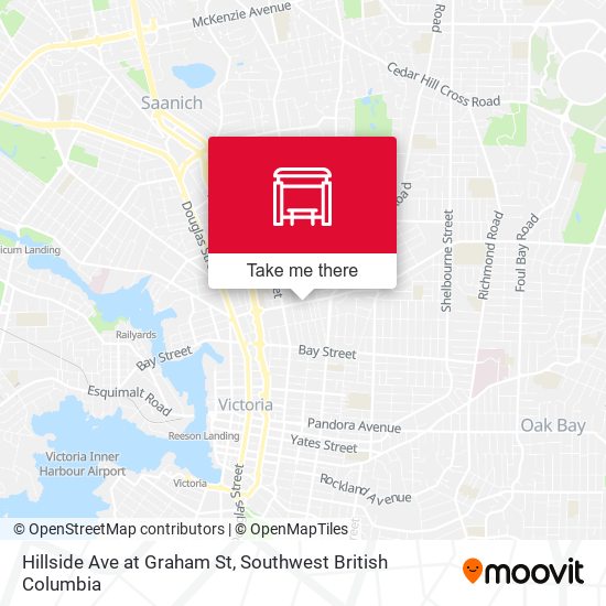 Hillside Ave at Graham St map