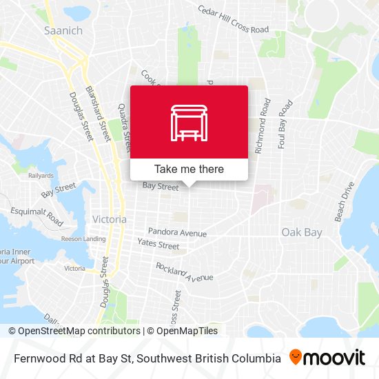 Fernwood Rd at Bay St map