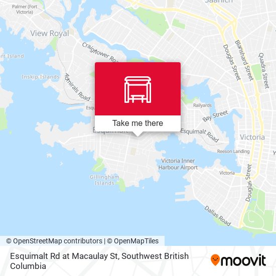 Esquimalt Rd at Macaulay St map