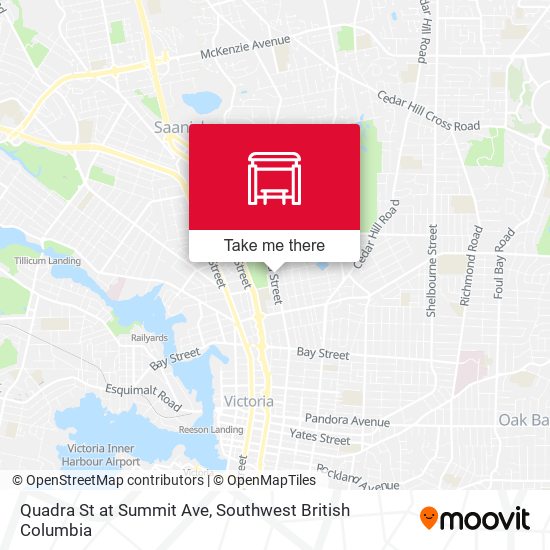 Quadra St at Summit Ave plan