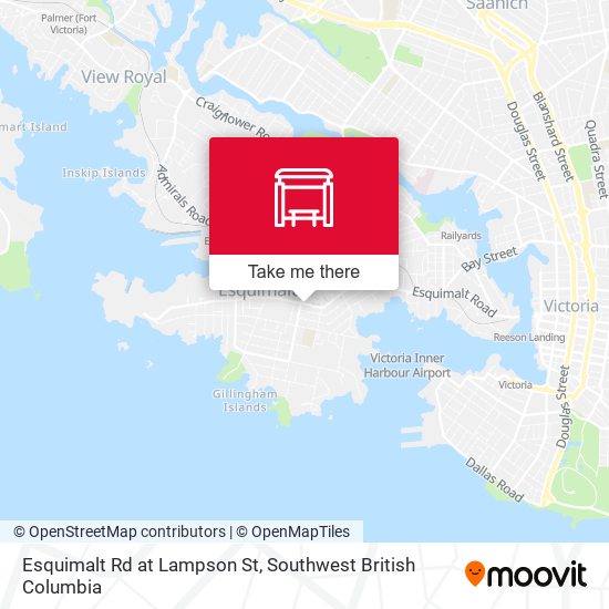 Esquimalt Rd at Lampson St plan