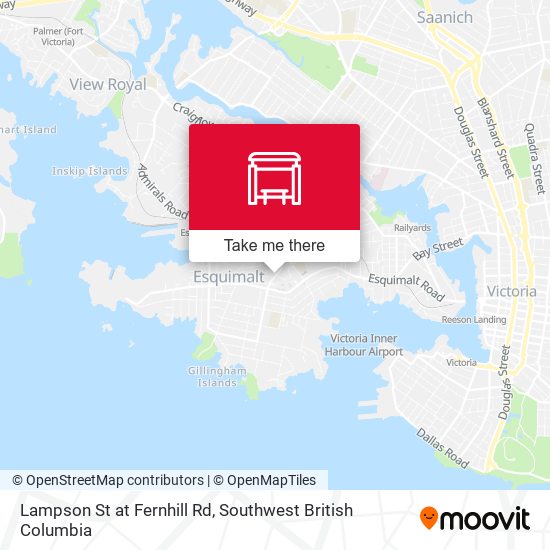 Lampson St at Fernhill Rd map
