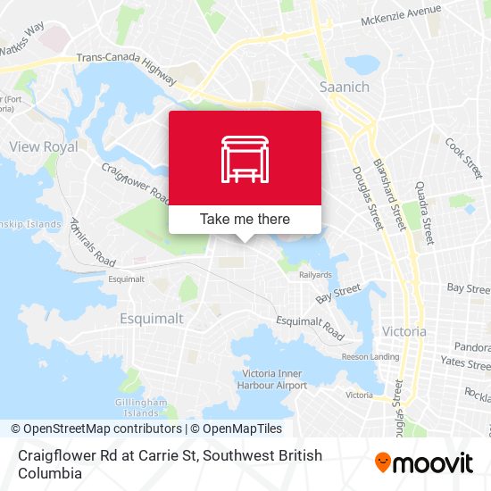 Craigflower Rd at Carrie St map