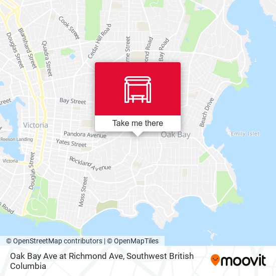 Oak Bay Ave at Richmond Ave map