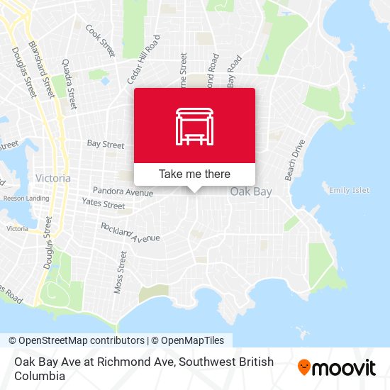 Oak Bay Ave at Richmond Ave map
