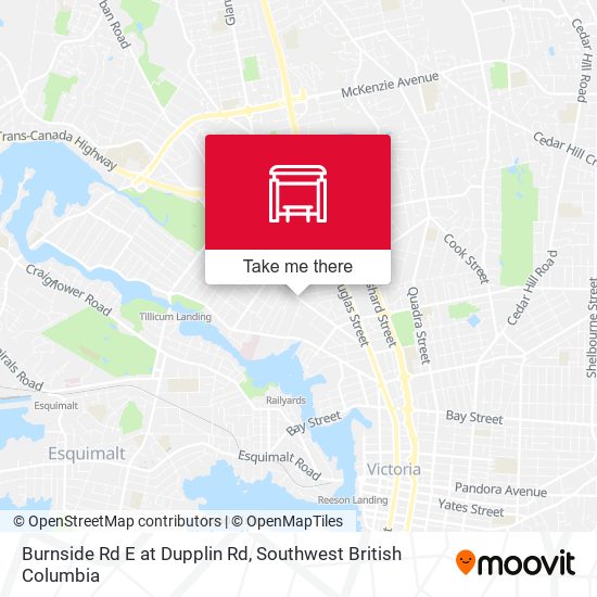 Burnside Rd E at Dupplin Rd map