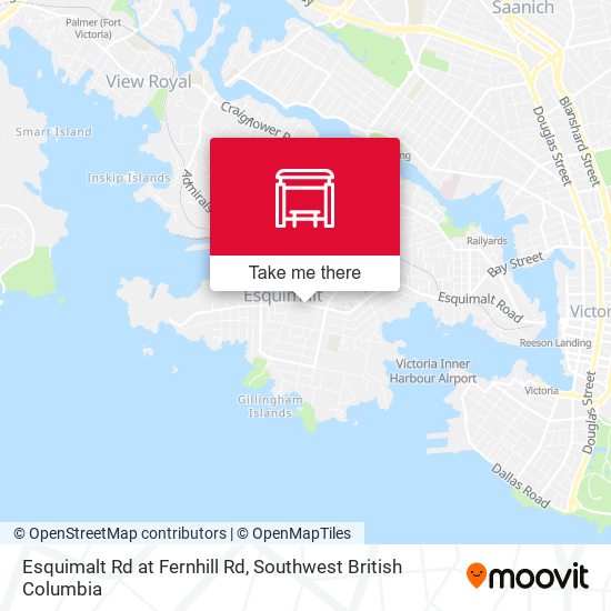 Esquimalt Rd at Fernhill Rd map