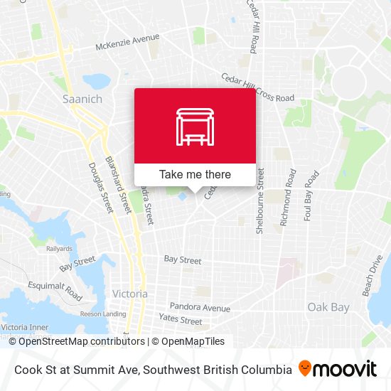 Cook St at Summit Ave map