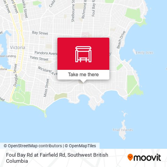 Foul Bay Rd at Fairfield Rd map