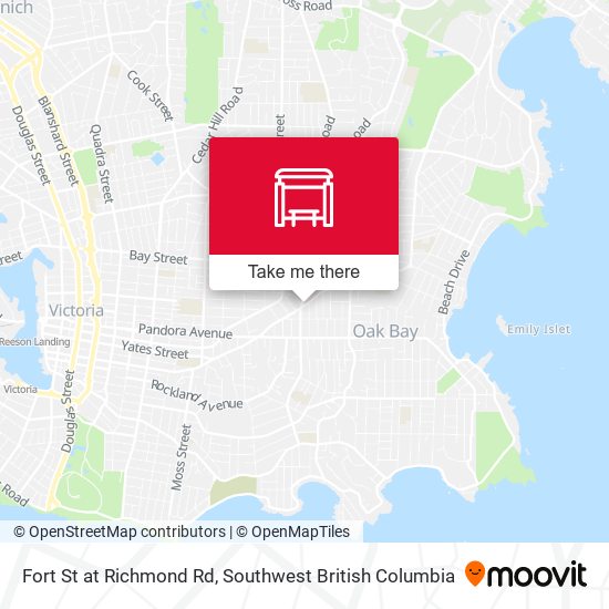 Fort St at Richmond Rd map