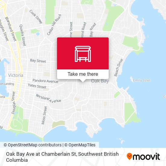 Oak Bay Ave at Chamberlain St plan