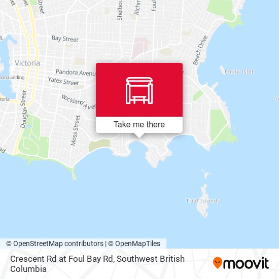 Crescent Rd at Foul Bay Rd map