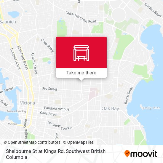 Shelbourne St at Kings Rd map