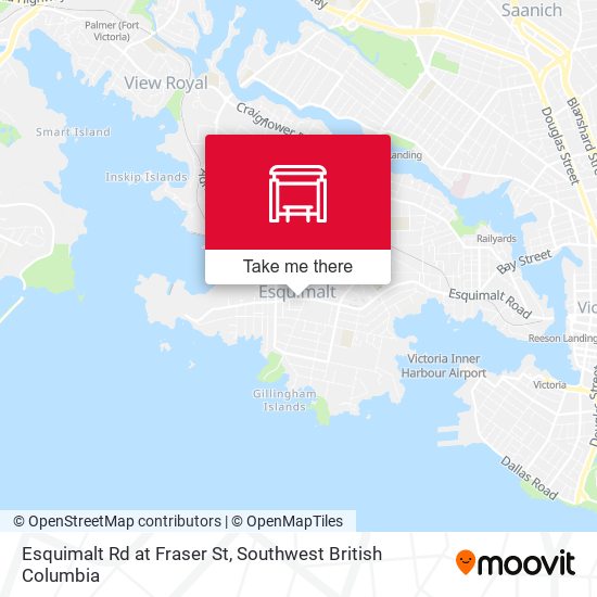 Esquimalt Rd at Fraser St map