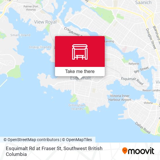 Esquimalt Rd at Fraser St map