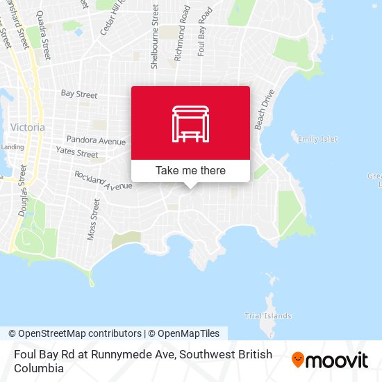 Foul Bay Rd at Runnymede Ave map
