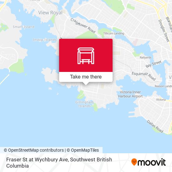 Fraser St at Wychbury Ave map