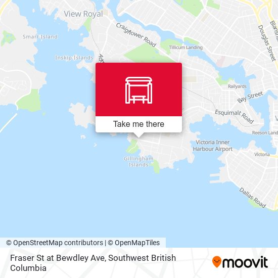 Fraser St at Bewdley Ave map