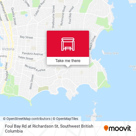 Foul Bay Rd at Richardson St map