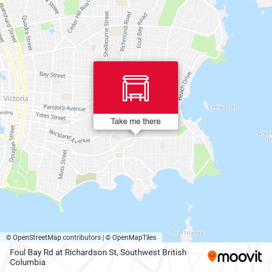 Foul Bay Rd at Richardson St map