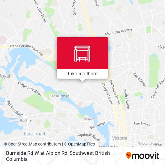 Burnside Rd W at Albion Rd map