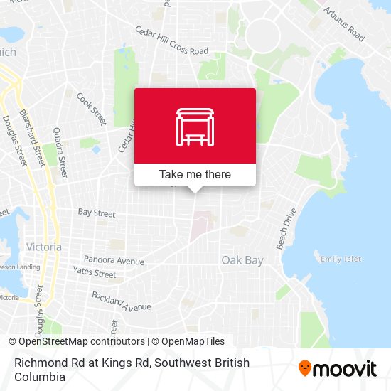 Richmond Rd at Kings Rd map