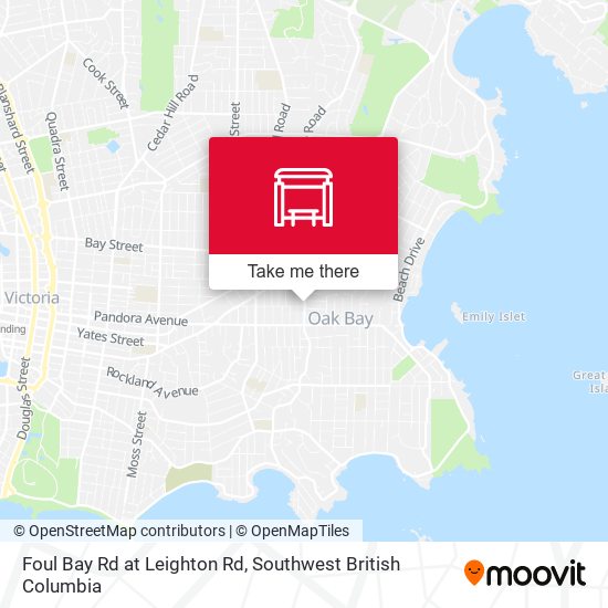 Foul Bay Rd at Leighton Rd plan
