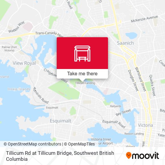 Tillicum Rd at Tillicum Bridge map