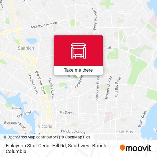 Finlayson St at Cedar Hill Rd map