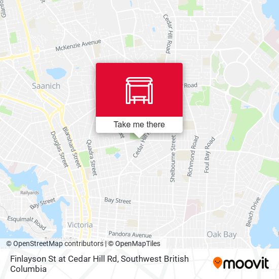 Finlayson St at Cedar Hill Rd map