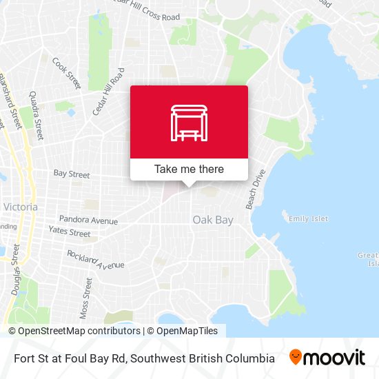 Fort St at Foul Bay Rd map