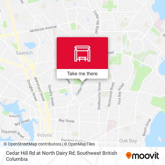 Cedar Hill Rd at North Dairy Rd map