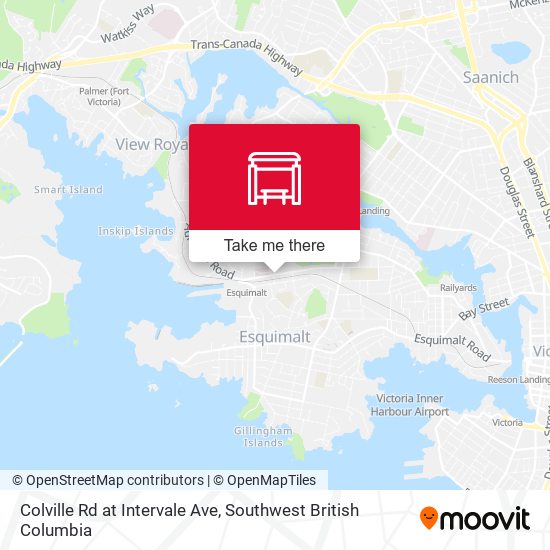 Colville Rd at Intervale Ave map
