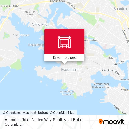Admirals Rd at Naden Way map