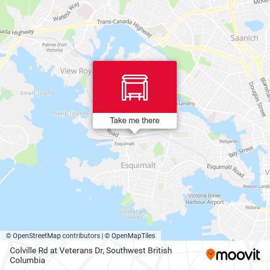 Colville Rd at Veterans Dr map