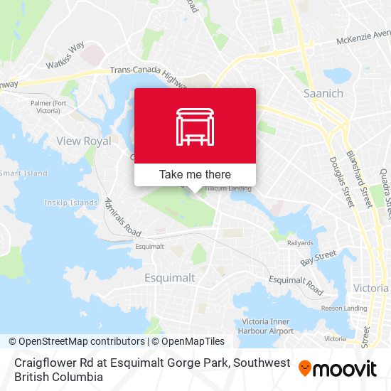 Craigflower Rd at Esquimalt Gorge Park map