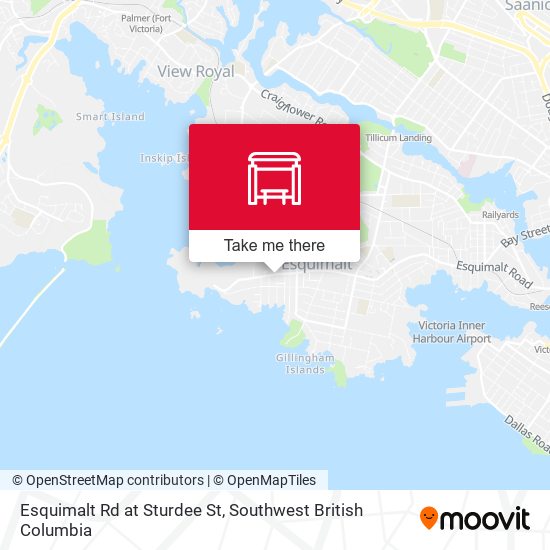Esquimalt Rd at Sturdee St map