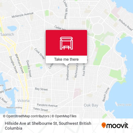 Hillside Ave at Shelbourne St plan