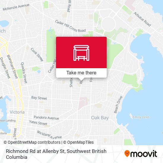 Richmond Rd at Allenby St map