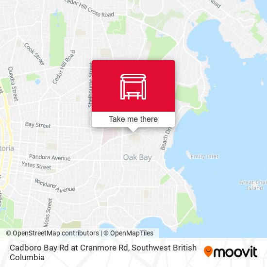 Cadboro Bay Rd at Cranmore Rd plan