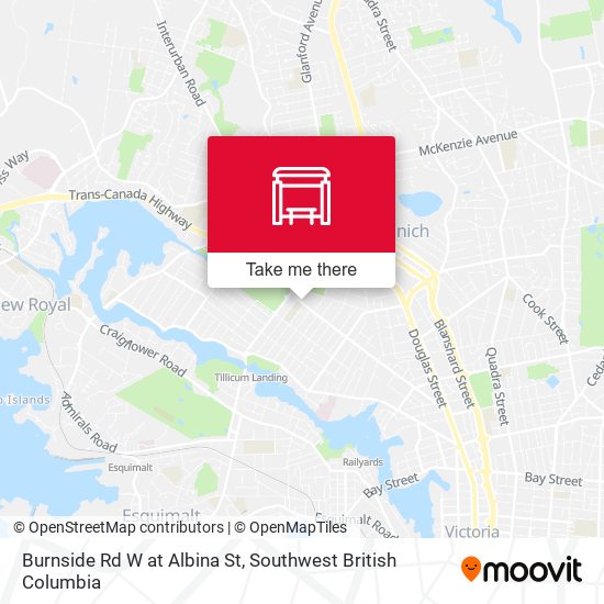 Burnside Rd W at Albina St plan